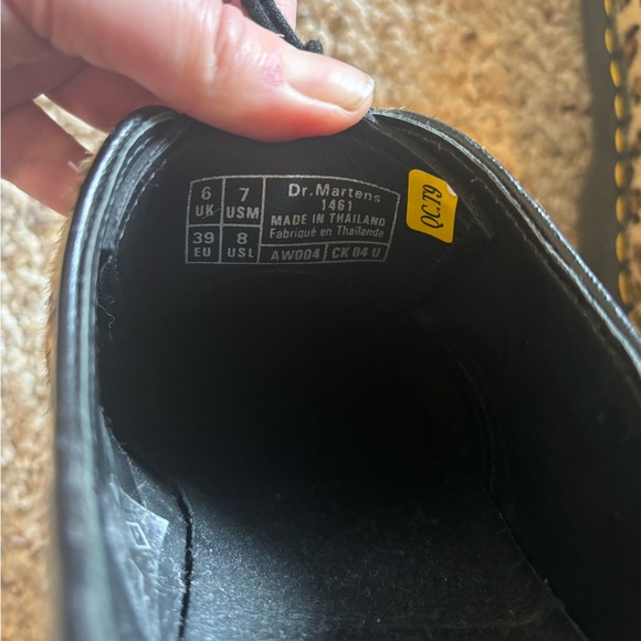 LEOPARD PONYHAIR AND BLACK LEATHER OXFORD DR. MARTENS Size 8 women’s US/39 EU. - Picture 5 of 5